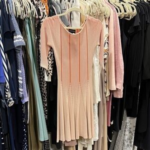 Emporio Armani Coral Knit Midi Dress